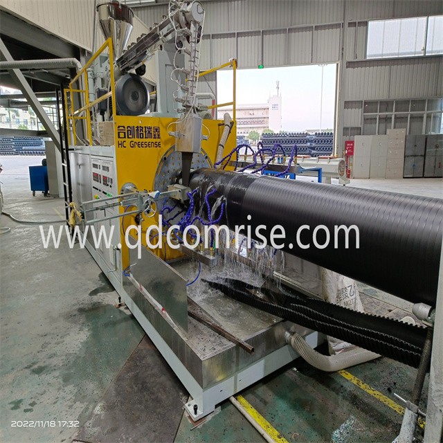 Hdpe Solid Wall Winding Pipe Machine Kanggo Pelanggan Negara Unite