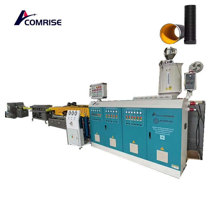 40-160mm Double Wall Corrusated Pipa Produksi Garis
